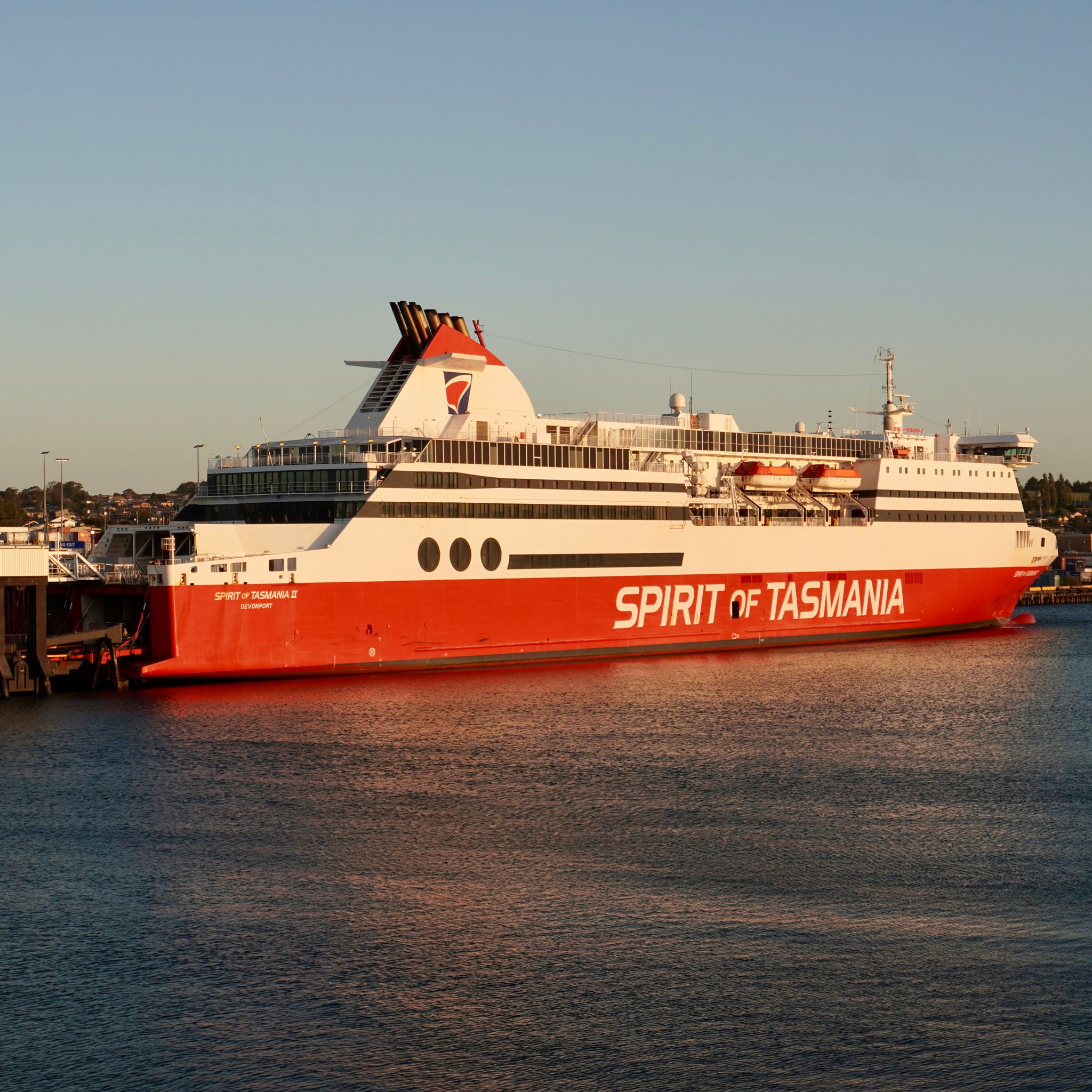 The Spirit of Tasmania, a ferry joining Tasmania to the mainland twice a day.