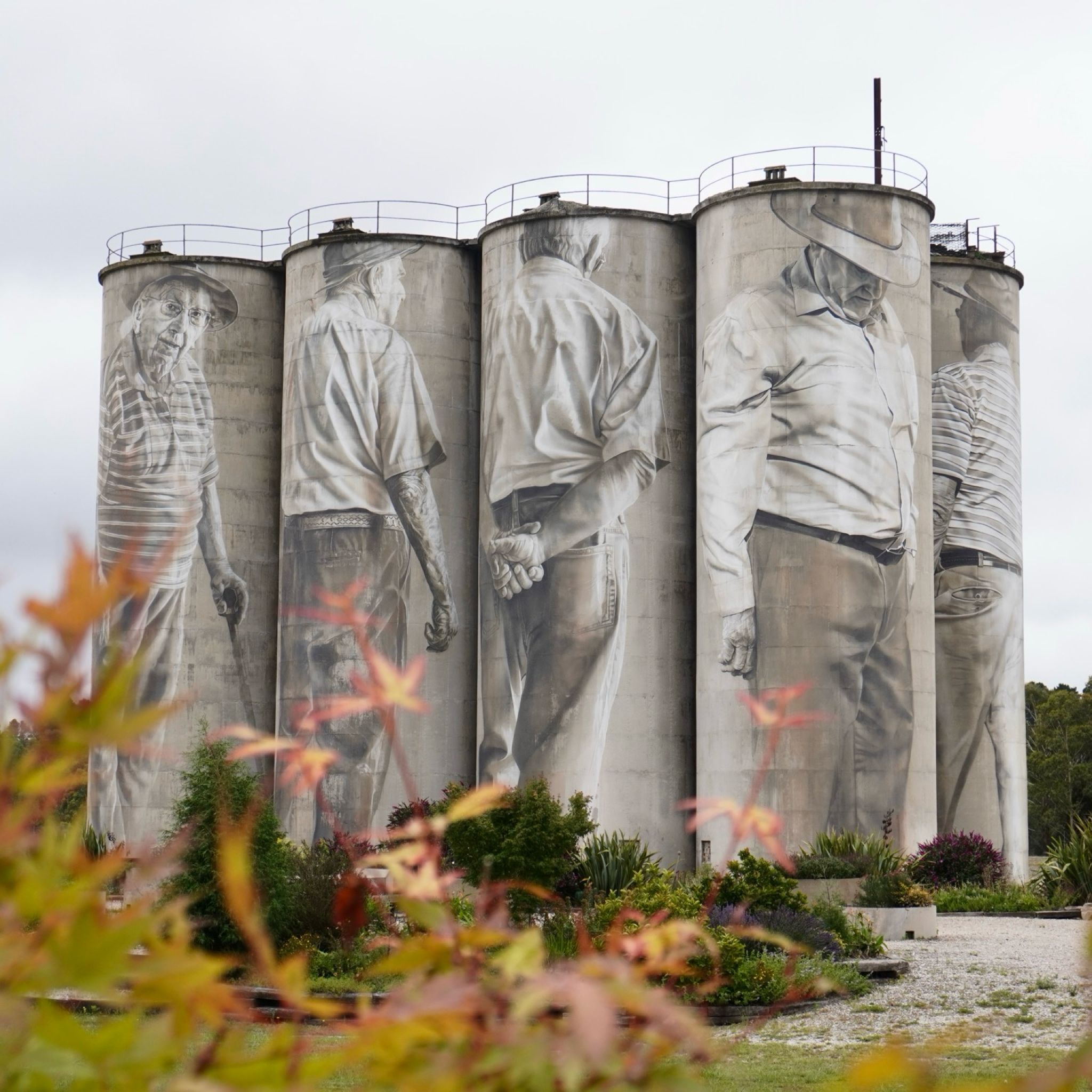 Portland's Foundations and their painted silos.